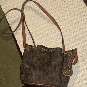 Michael Kors Signature Brown Crossbody Bag